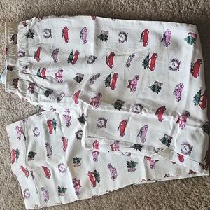 Victoria's Secret Pink Christmas Car Print Pajama Pants Size SMALL